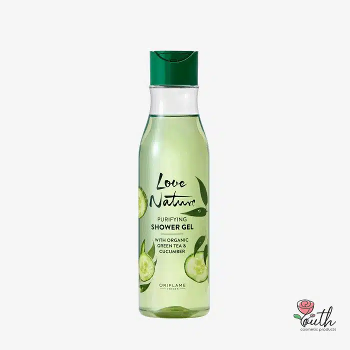 ژل دوش چای سبز و خیار لاو نیچر اوریفلیم